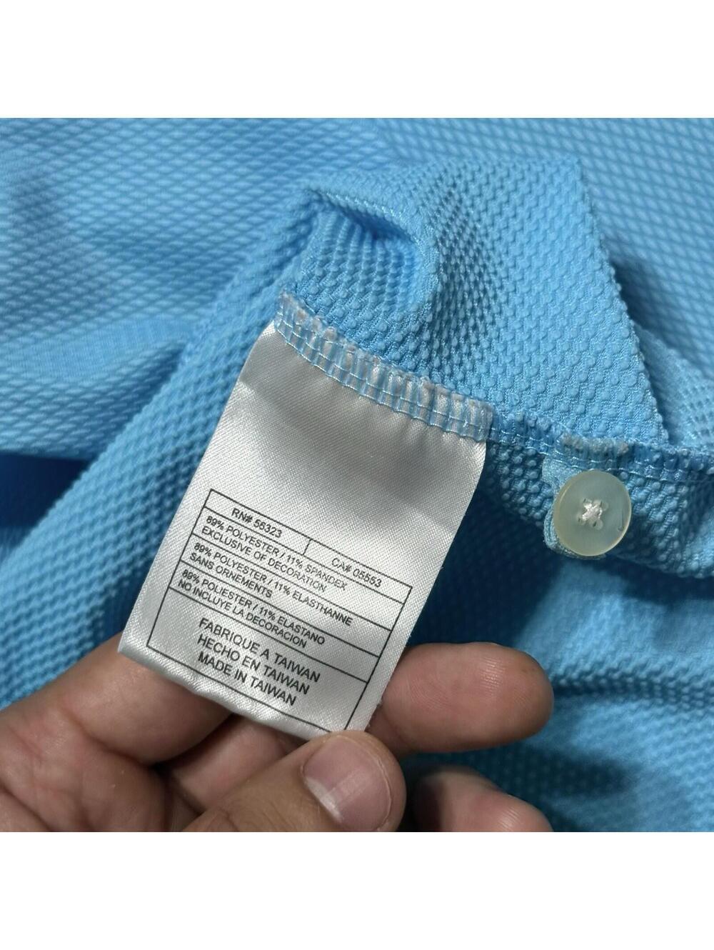 Nike Golf Fit-Dry Indianapolis Speedway Textured Blue Shirt 256488 490‎ Men’s XL - Picture 7 of 9